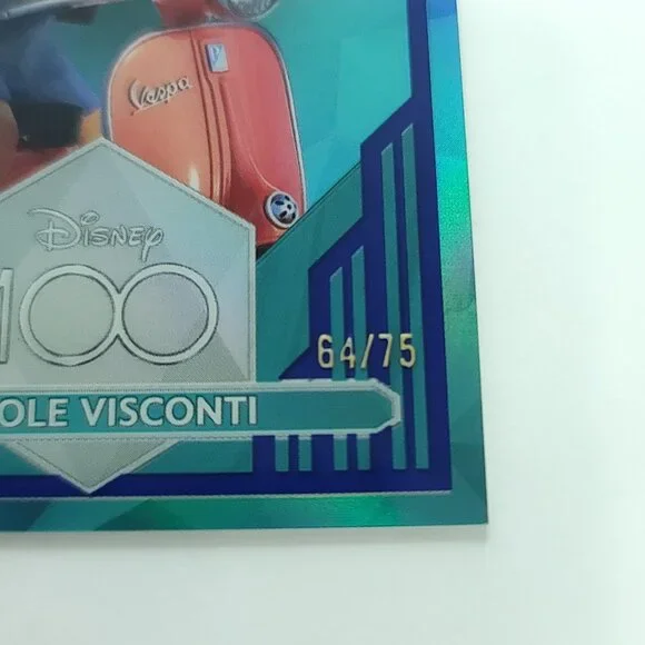2023 Topps Chrome Disney 100 Ercole Visconti Blue Refractor Limited 64/75